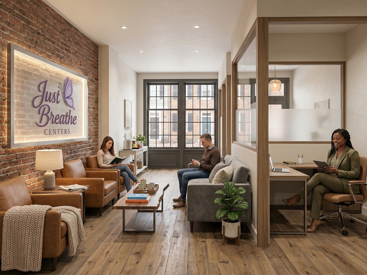 Just Breathe Centers branding